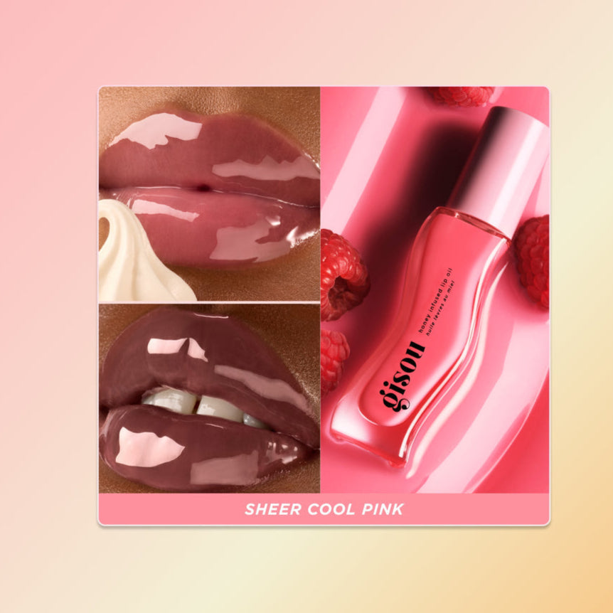 Honey Infused Lip Oil-Raspberry Swirl
