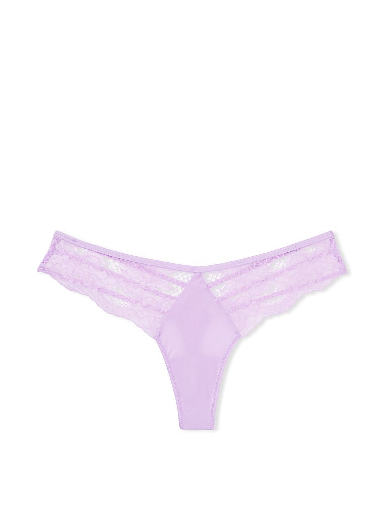Very Sexy Floral Fishnet Strappy Back Thong Panty
