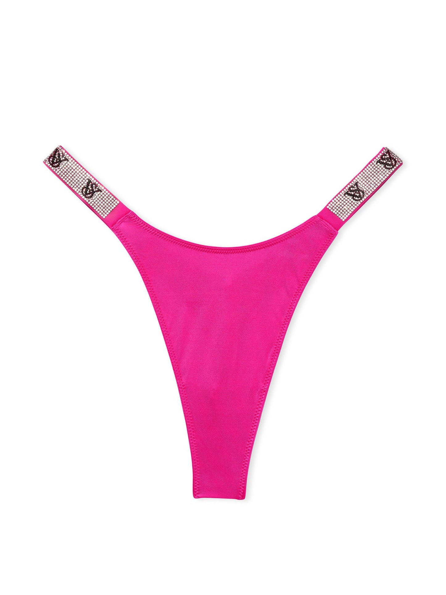 Shine Strap Satin Thong Panty