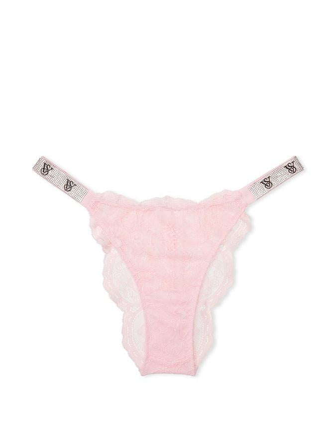 Shine Strap Lace Brazilian Panty