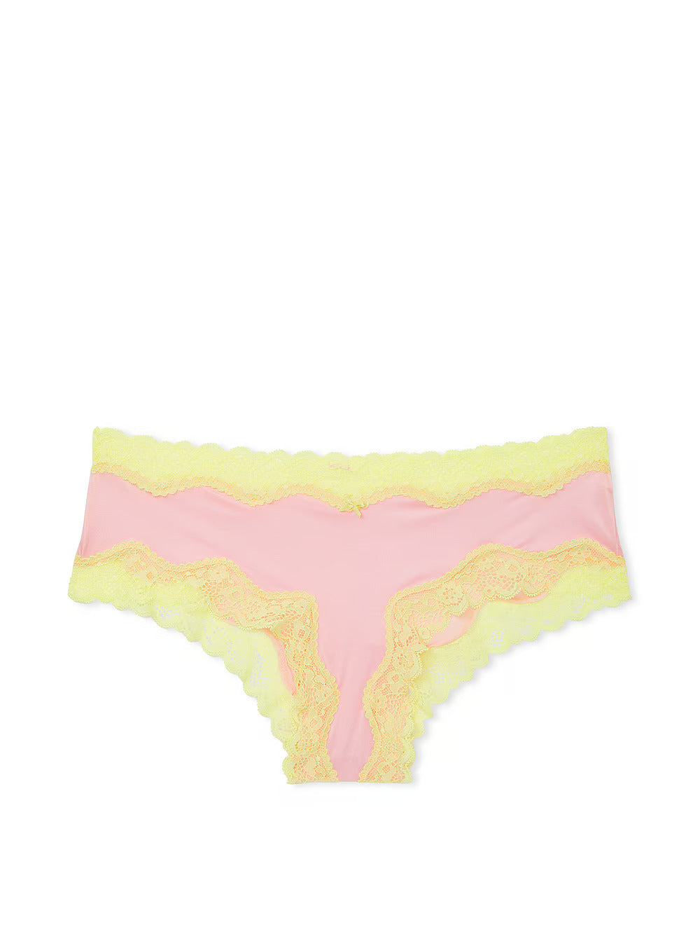 Tease Lace-Trim Satin Cheeky Panty