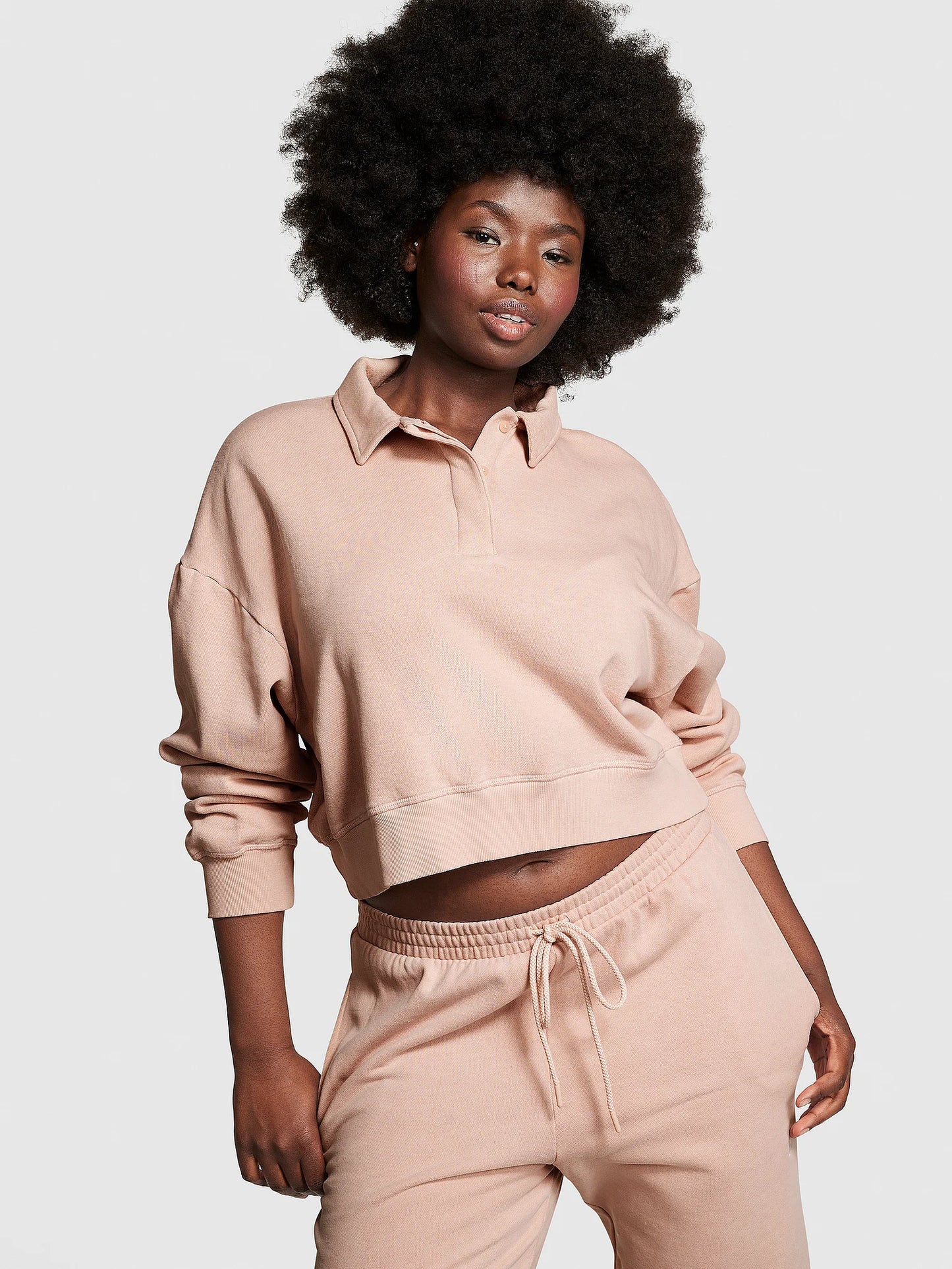 Ivy Fleece Polo Sweatshirt