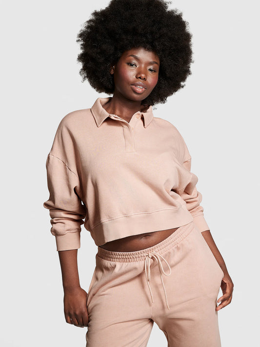 Ivy Fleece Polo Sweatshirt