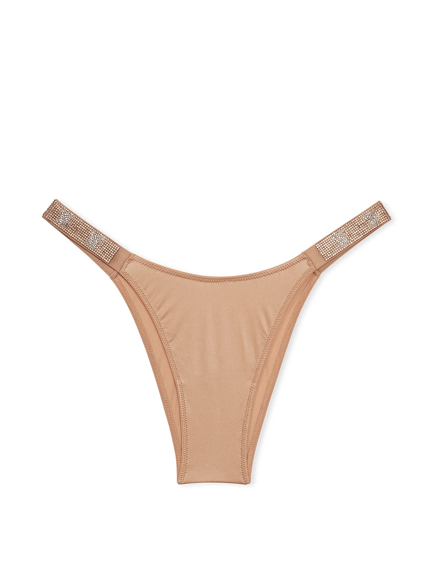 Very Sexy Shine Strap Brazilian Panty, Praline