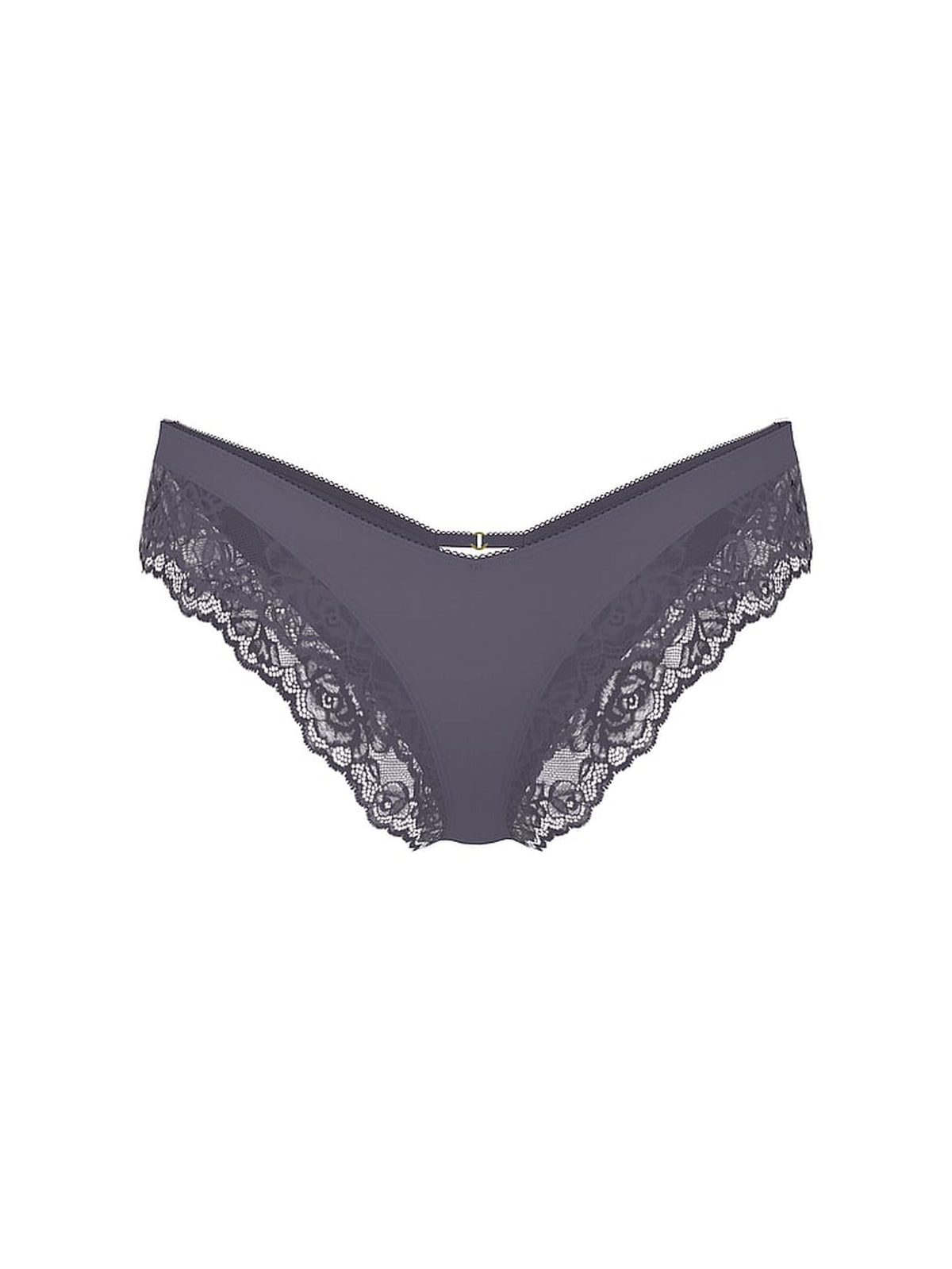 Rose Lace-Trim High-Leg Cheeky Panty