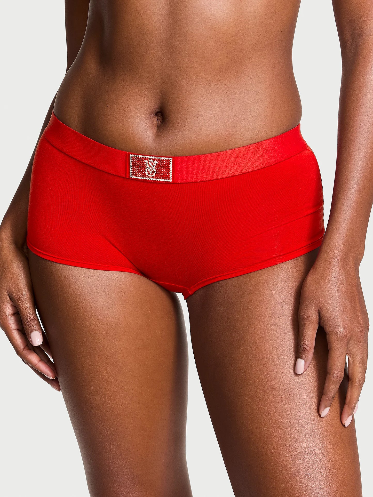 Shine Patch Cotton Shortie Panty