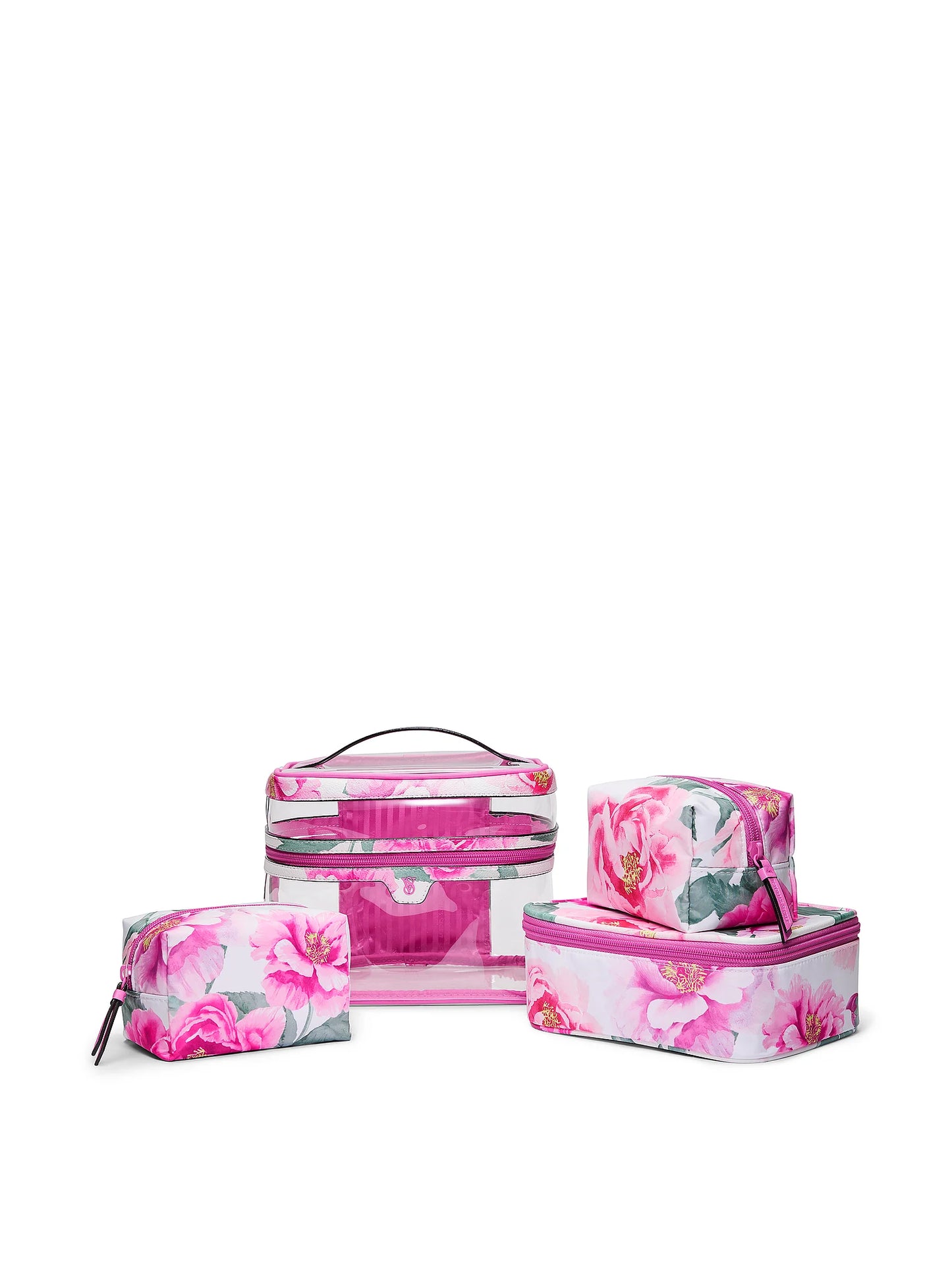 4-Piece Makeup Bag Bombshell Floral