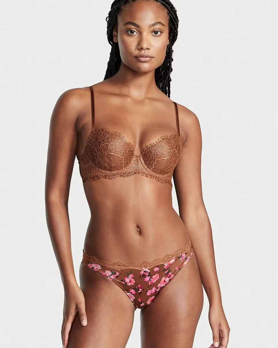 Lace Trim Cheekini Panties