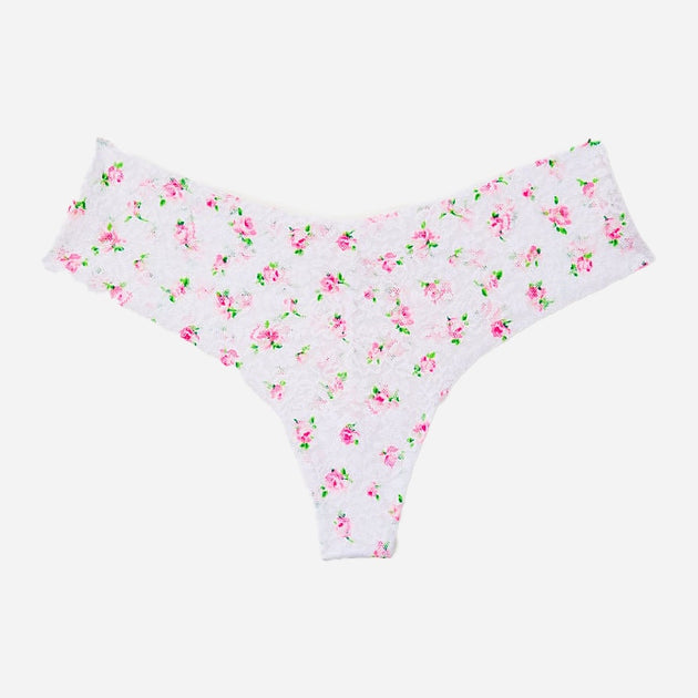No Show Soft Lace Thong Panty