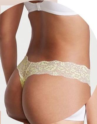 Low Rise Floral Lace Thong Panty