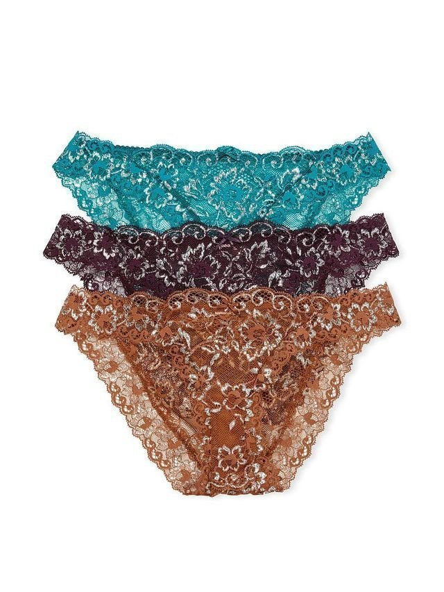 Dream Angels Shine Lace Cheekini Panties Set