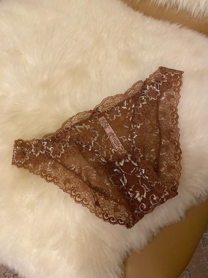 Dream Angels Shine Lace Cheekini Panties Set