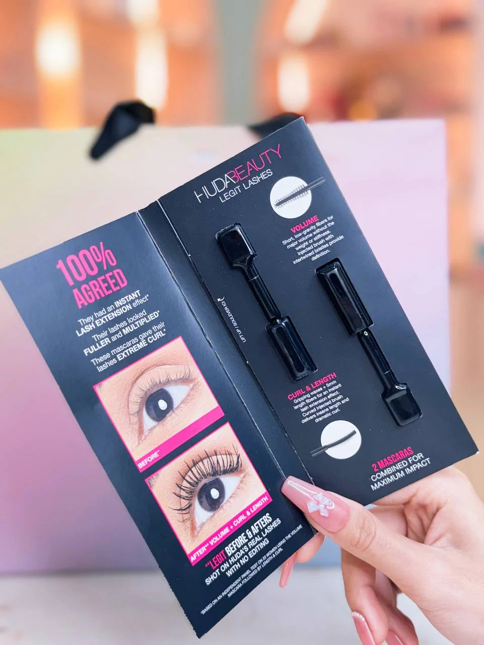 LEGIT LASHES Double-Ended Volumizing and Lengthening Mascara