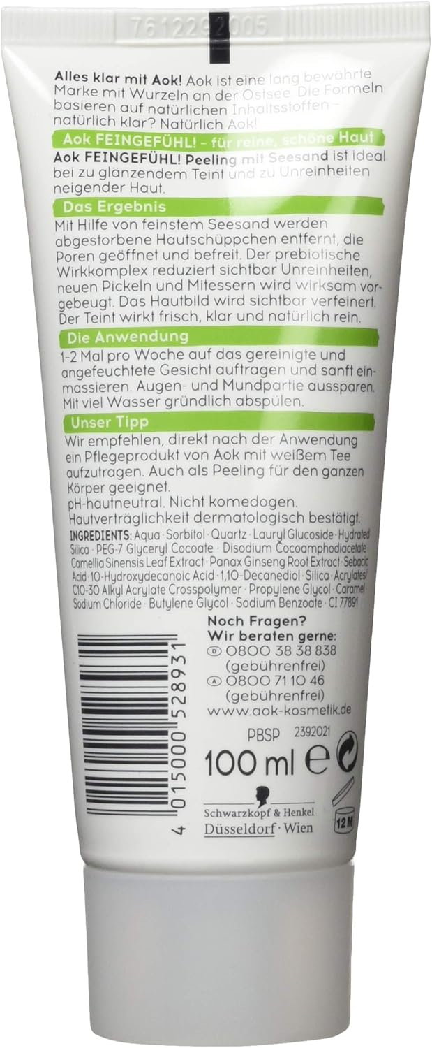 Face Scrub with Sea Sand and White Tea, 100 ml