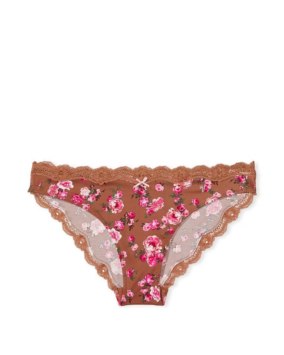 Lace Trim Cheekini Panties