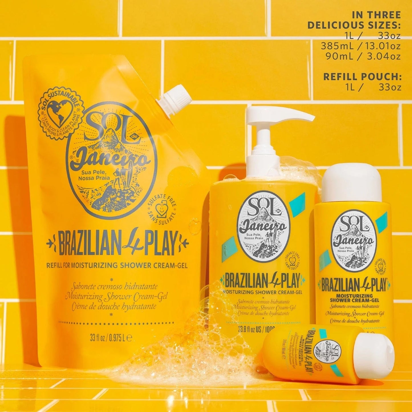 Brazilian Play Moisturizing Shower Cream-Gel