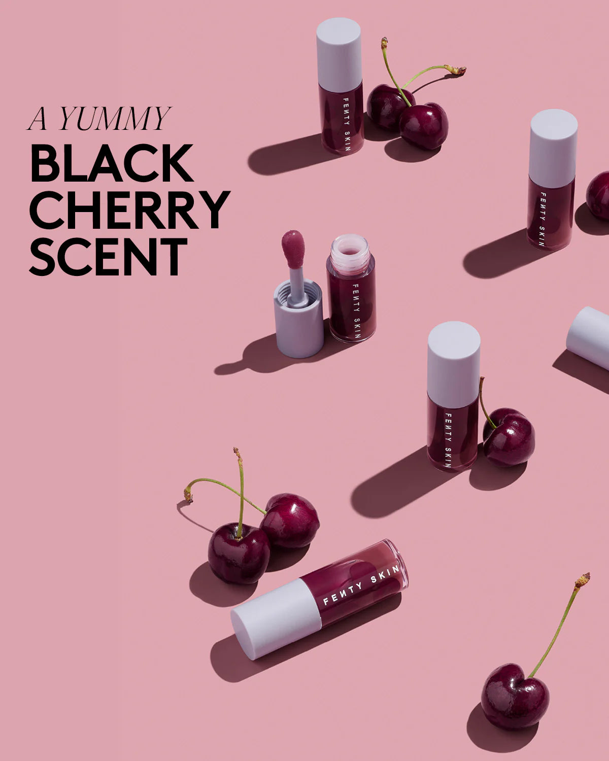 Treatz Hydrating + Strengthening Lip Oil -Black Cherry