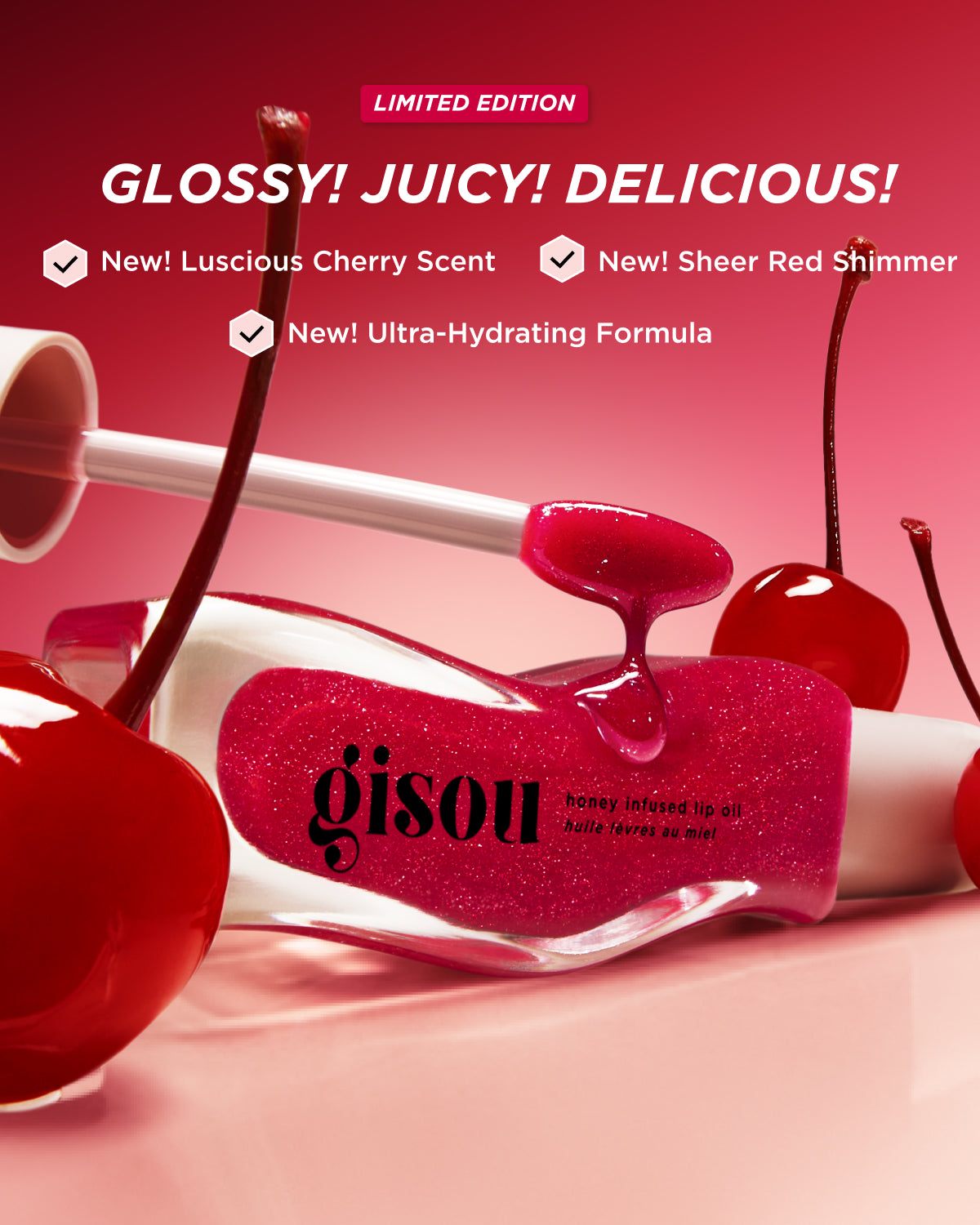 Honey Infused Lip Oil-Cherry on the Cake