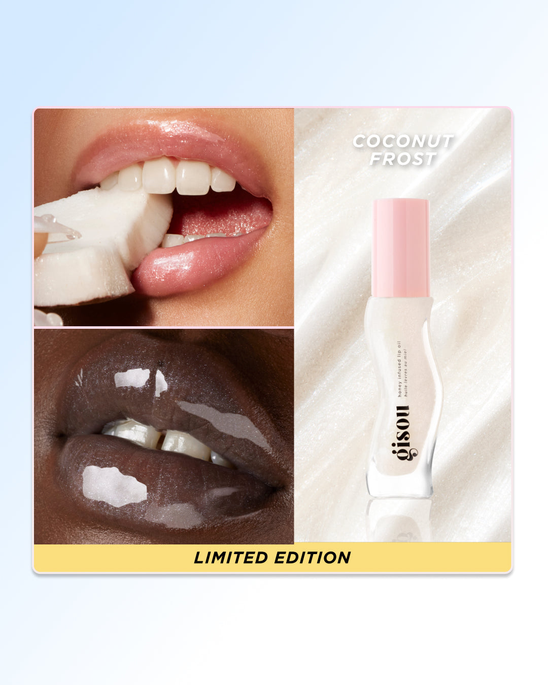 Honey Infused Lip Oil-Coconut Frost