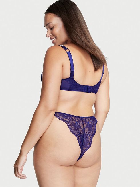 Shine Strap Lace Brazilian Panty