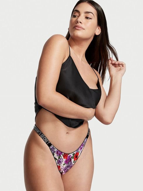 Shine Strap Satin Brazilian Panty