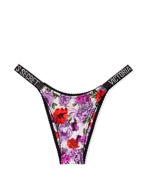 Shine Strap Satin Brazilian Panty