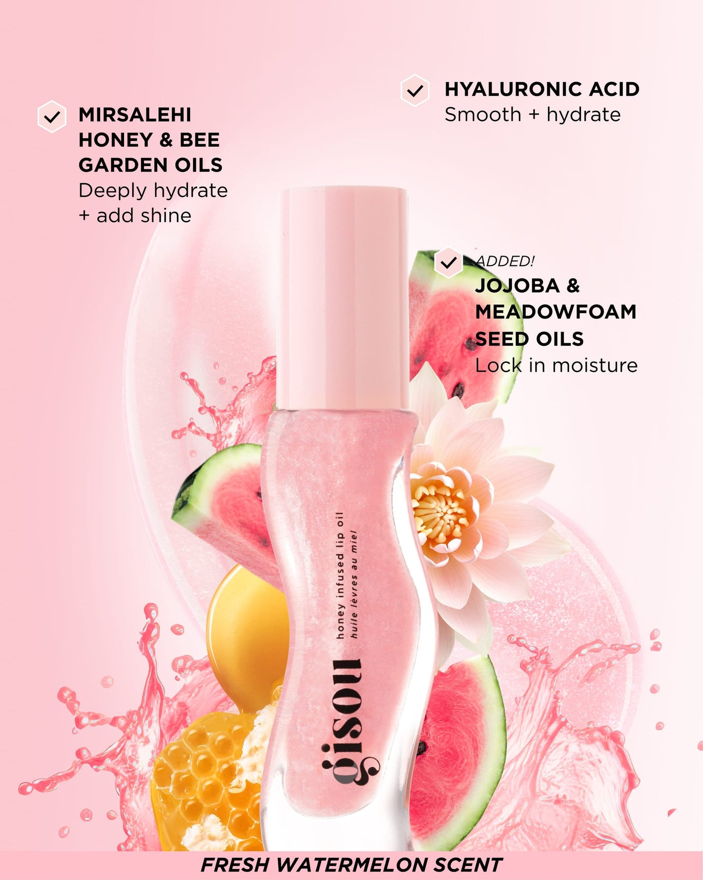 Honey Infused Lip Oil-Watermelon Sugar