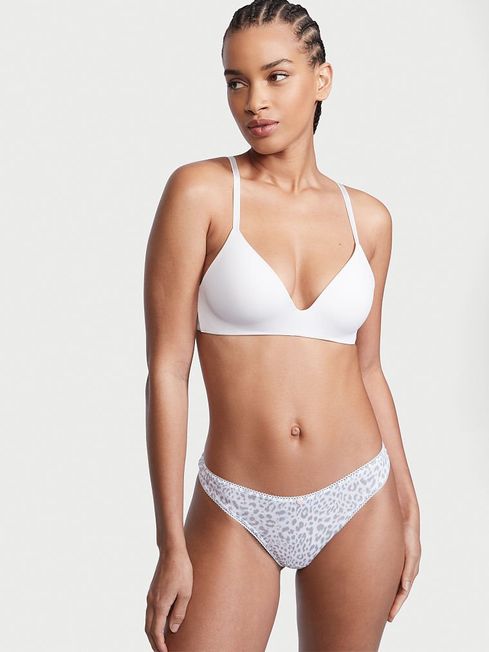Stretch 100% Cotton Thong Panty