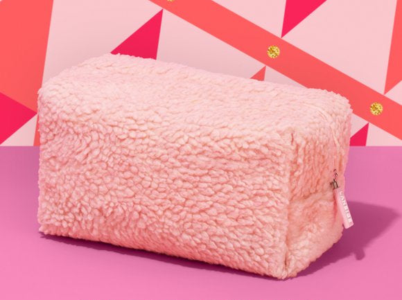 LANEIGE Pink Teddy Cosmetics Bag