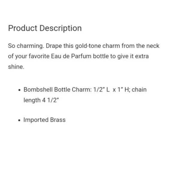 Bottle Charm
