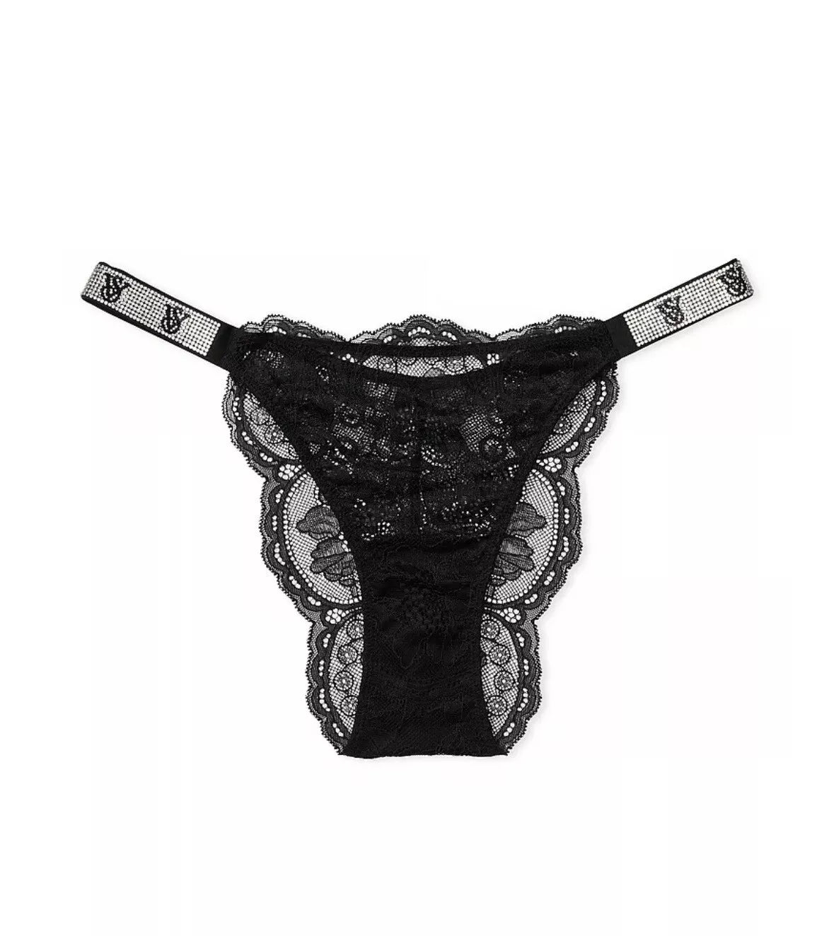 Shine Strap Lace Brazilian Panty