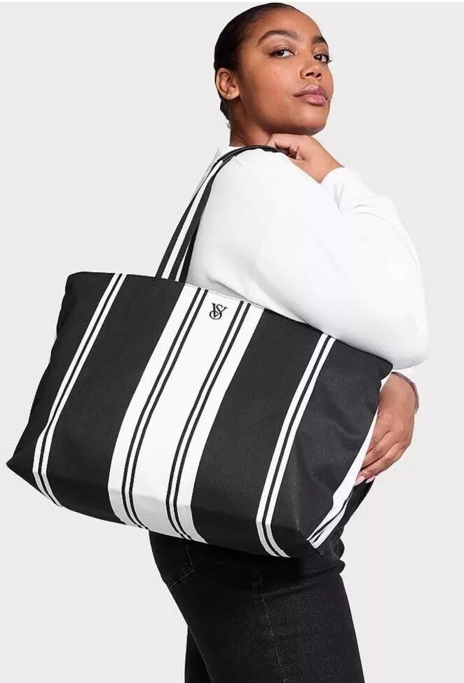 Striped Weekender Tote