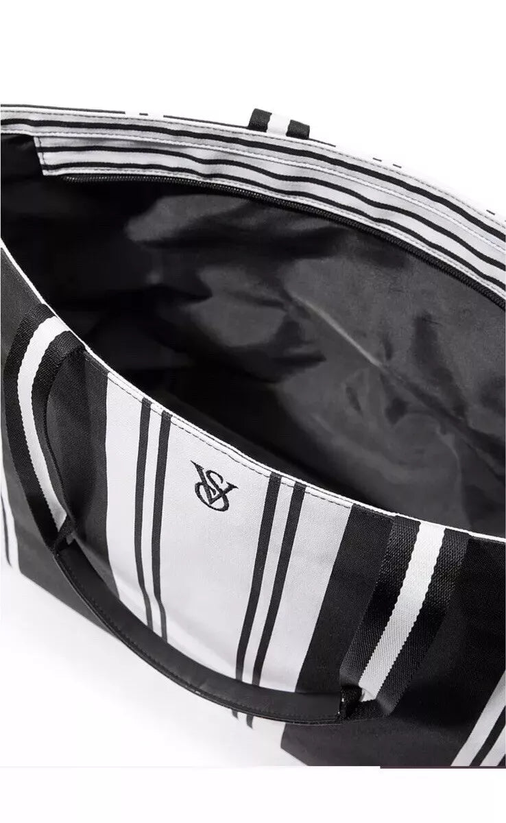 Striped Weekender Tote