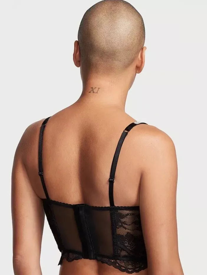 Bombshell Double Shine Strap Push-Up Corset Top