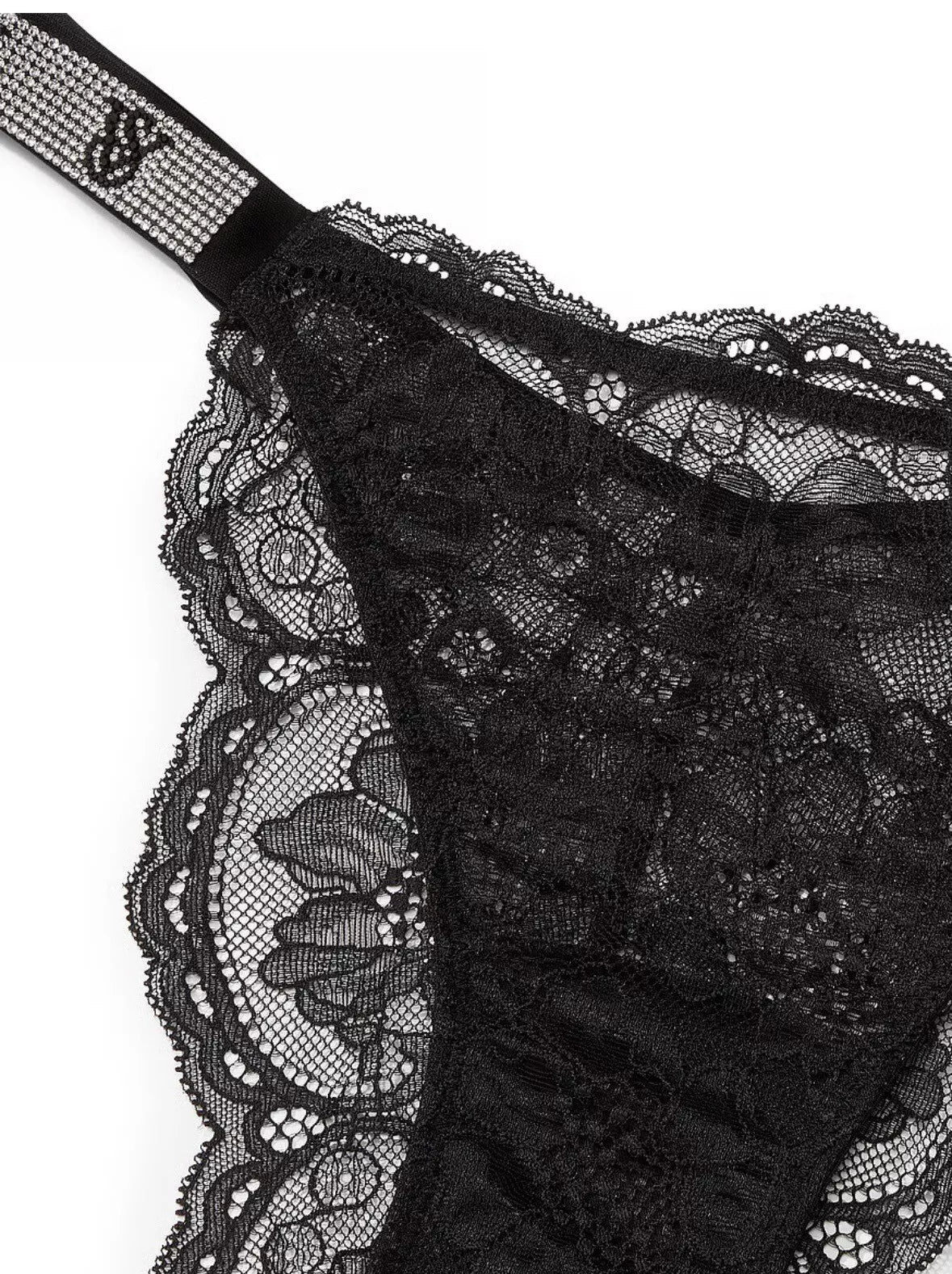 Shine Strap Lace Brazilian Panty