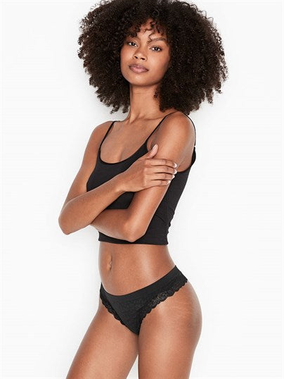 Seamless Lace Detailed Thong Panty