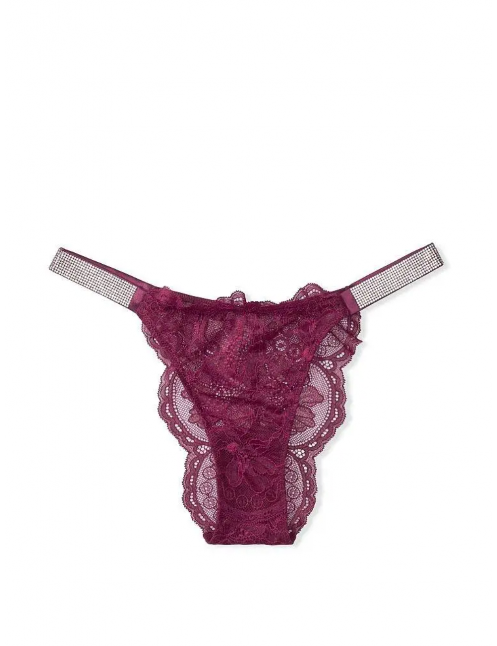 Shine Strap Lace Brazilian Panty