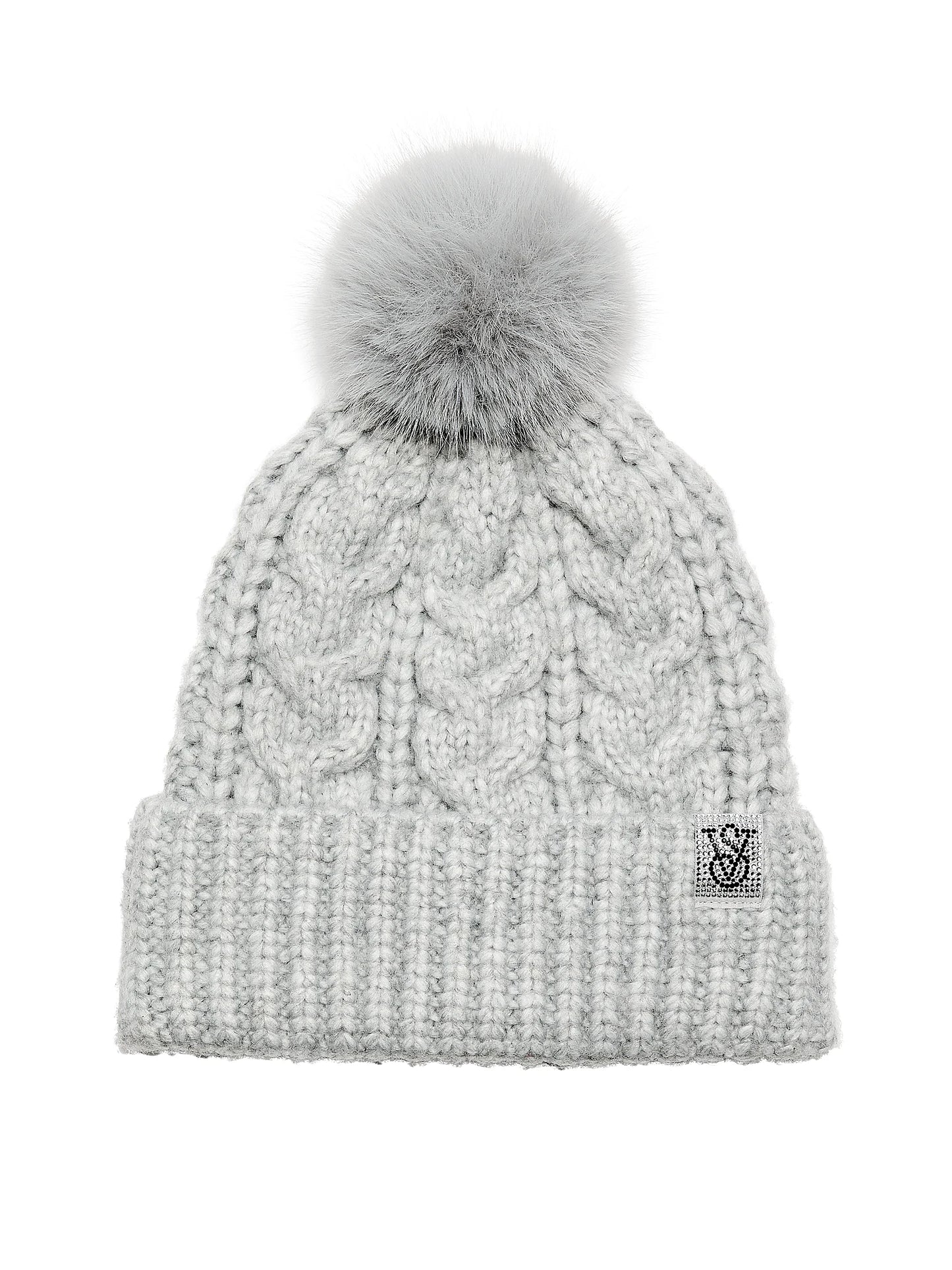 Cozy Cable-Knit Pom Beanie