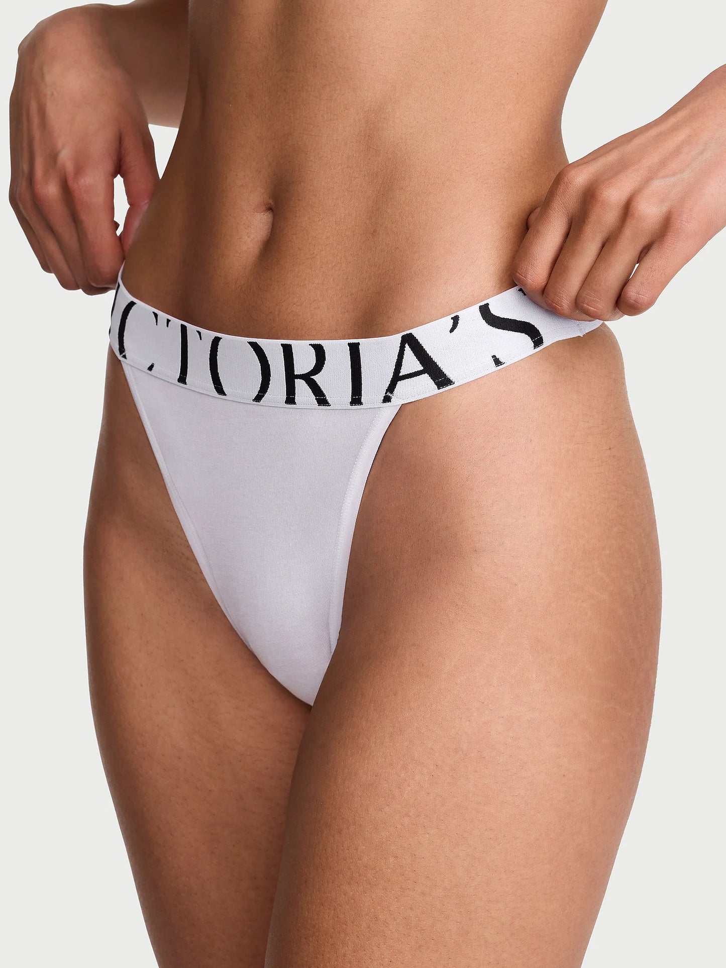 Cotton, Exploded Logo Cotton 90s Brief Panty White