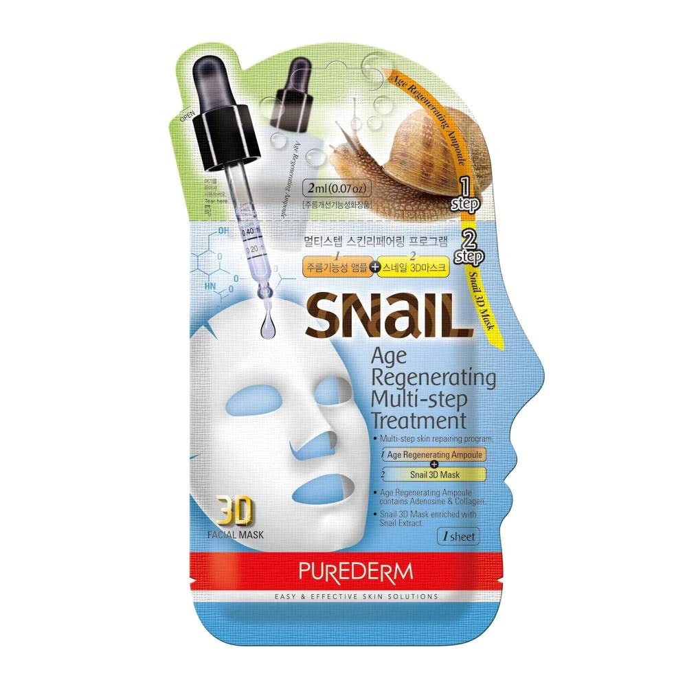 Snail regenerating multi step treatment: ampoule 2ml+ snail 3D mask 23ml