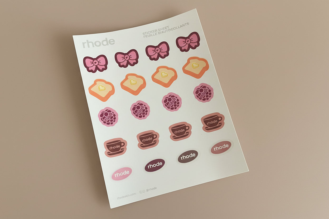Rhode Skin sweet sticker sheet
