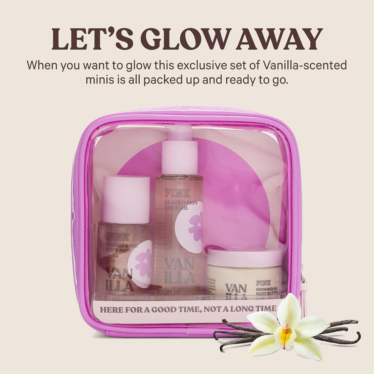 Let's Glow Away Shimmer Travel Set