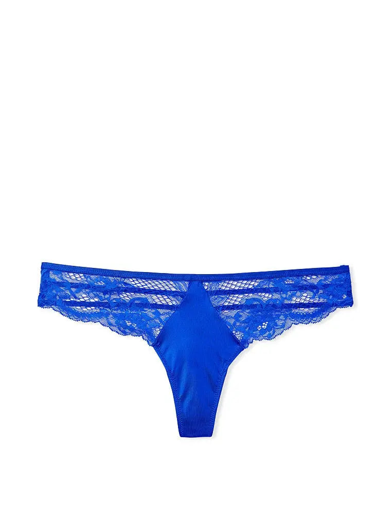 Very Sexy Floral Fishnet Strappy Back Thong Panty