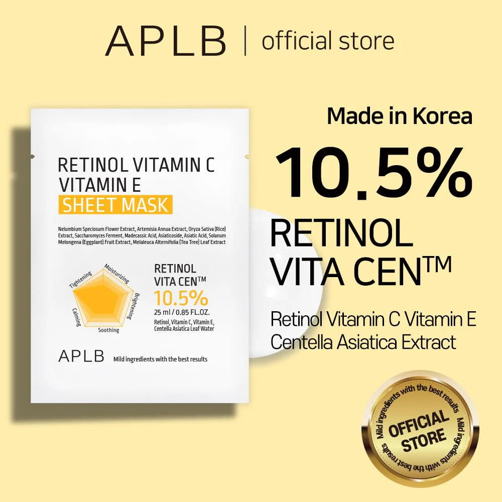 Retinol Vitamin C Vitamin E Sheet Mask