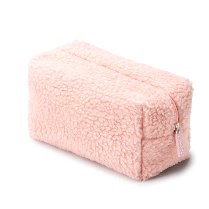 LANEIGE Pink Teddy Cosmetics Bag