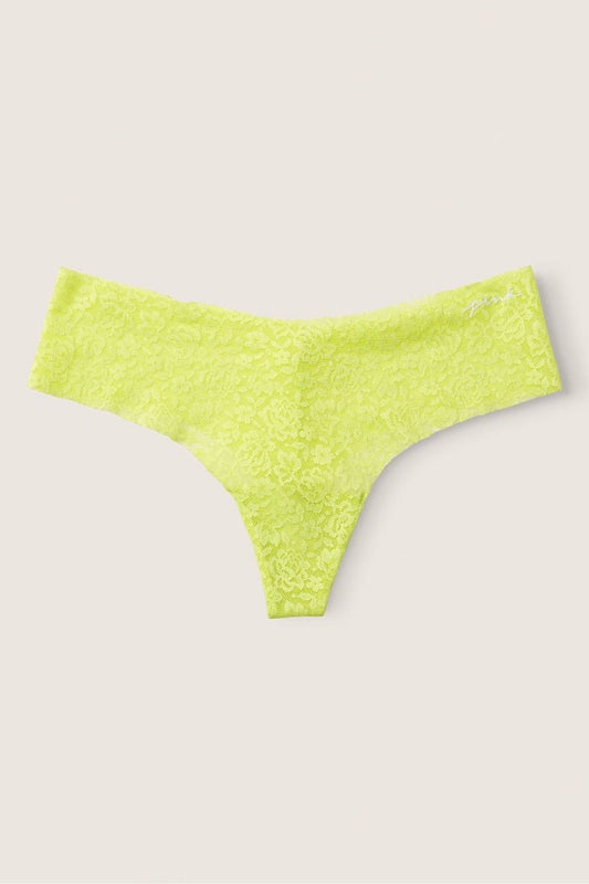 No Show Soft Lace Thong Panty