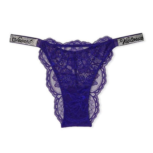 Shine Strap Lace Brazilian Panty