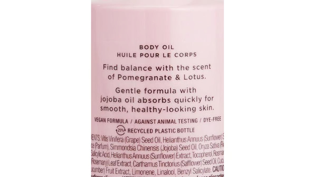 Pomegranate & Lotus body oil