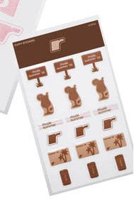 Rhode puffy stickers