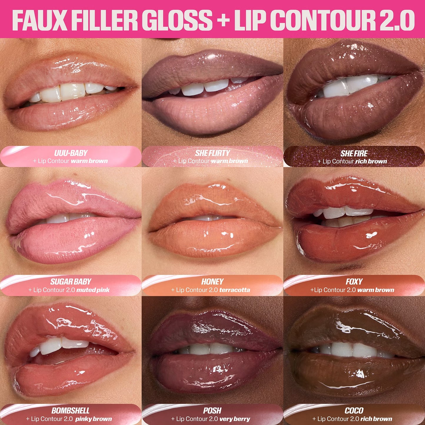 FAUX FILLER Extra Shine Lip Gloss - Bombshell